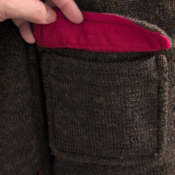 Free people embroidered Lambswool Sweater Coat XS (Fits Like A Small) - Picture 3 of 8